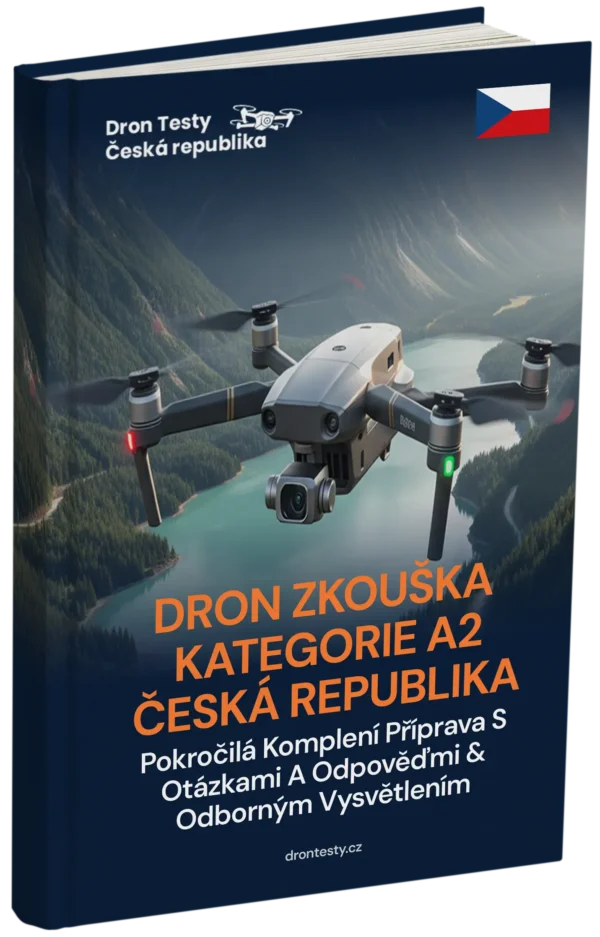 Zkouška na dron A2 Česko – Pokročilá teorie, kompletní studijní materiály a 500+ testových otázek a odpovědí
