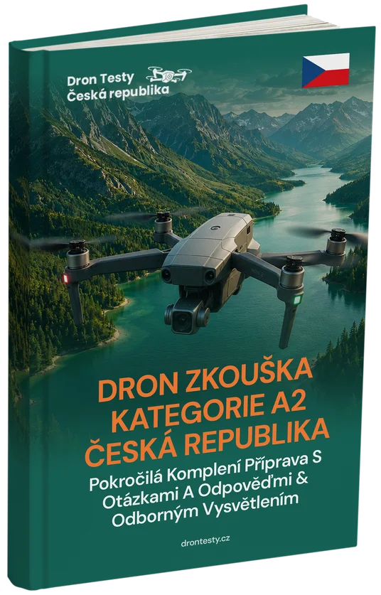 Zkouška na dron A2 Česko – Pokročilá teorie, kompletní studijní materiály a 500+ testových otázek a odpovědí
