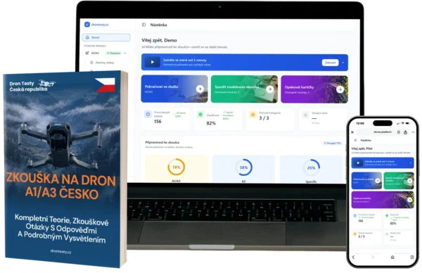 A1/A3 pilotní průkaz na drony Combo – A1/A3 Výukové materiály & e-learning
