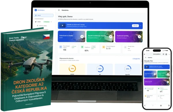 A2 pilotní průkaz na drony Combo – A2 Výukové materiály & e-learning